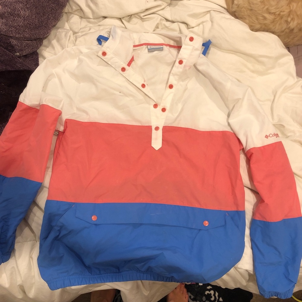 Columbia color block waterproof pullover